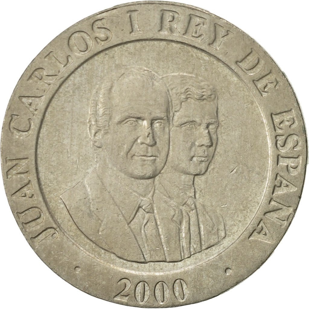 Spanien, Juan Carlos I, 200 Pesetas, 2000, SS+, Copper-nickel, KM:992