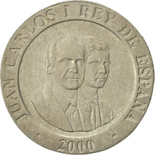 Spanien, Juan Carlos I, 200 Pesetas, 2000, SS+, Copper-nickel, KM:992