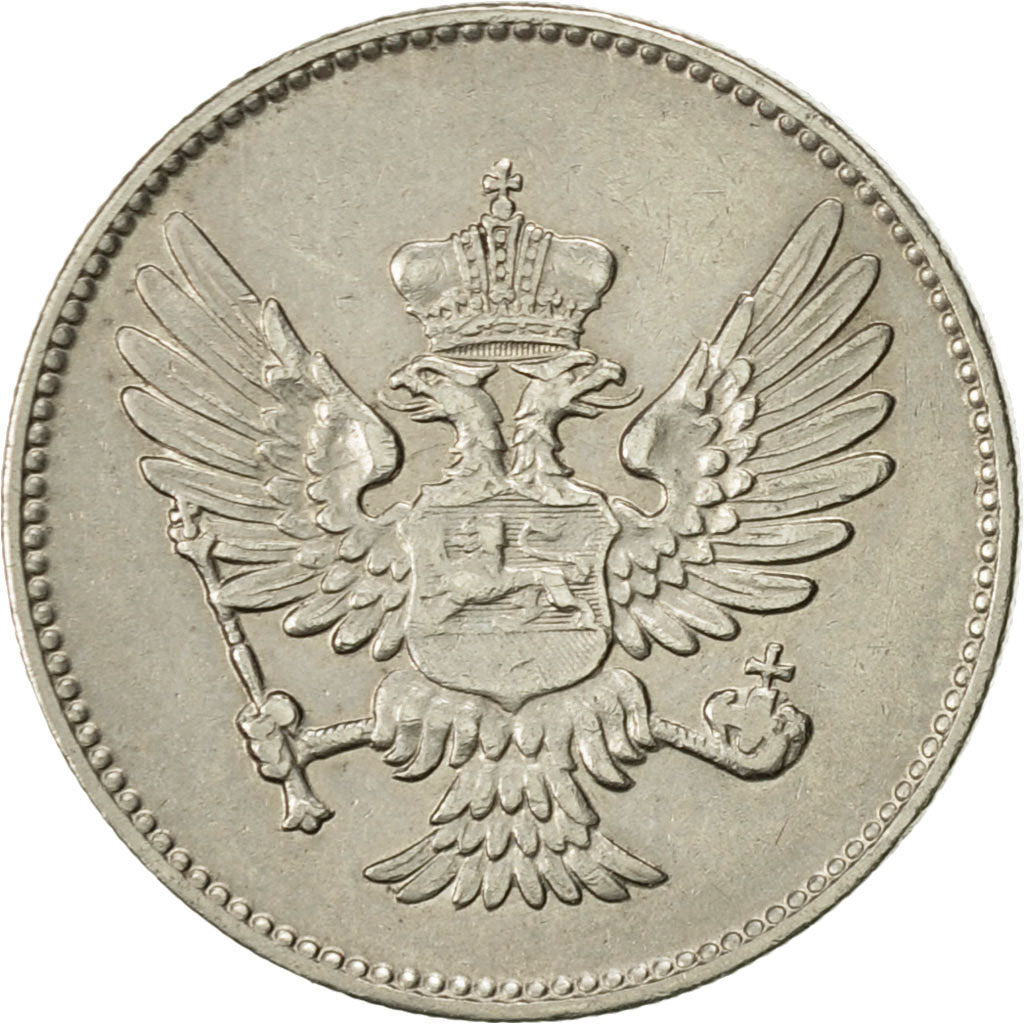 Montenegro, Nicholas I, 20 Para, 1908, AU(55-58), Nickel, KM:4