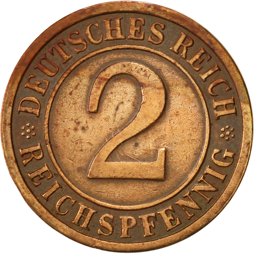 Moneta, GERMANIA, REPUBBLICA DI WEIMAR, 2 Reichspfennig, 1924, Muldenhütten