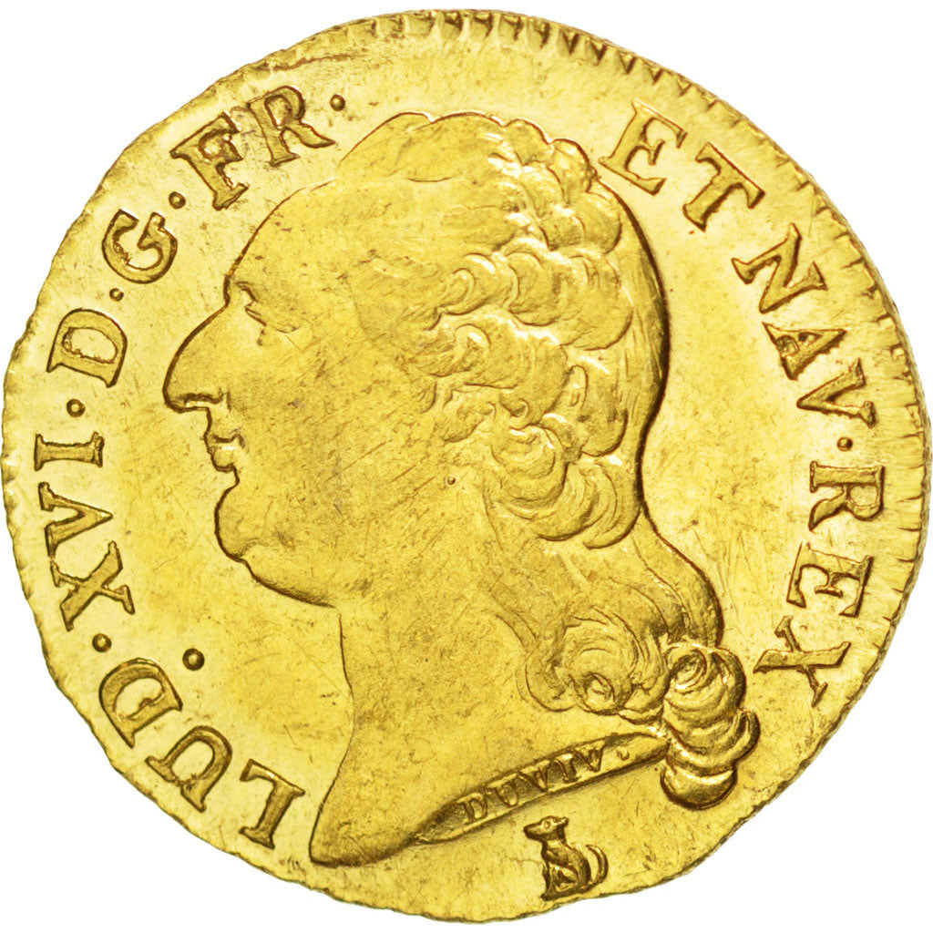 FRANCE, Louis d'or à la tête nue, Louis D'or, 1786, Nantes, KM #591.14, graded, 
