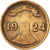 Moneda, ALEMANIA - REPÚBLICA DE WEIMAR, 2 Rentenpfennig, 1924, Stuttgart, MBC