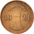 Coin, GERMANY, WEIMAR REPUBLIC, Reichspfennig, 1924, Hamburg, EF(40-45), Bronze