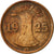 Moneta, NIEMCY, REP. WEIMARSKA, Reichspfennig, 1925, Karlsruhe, EF(40-45)