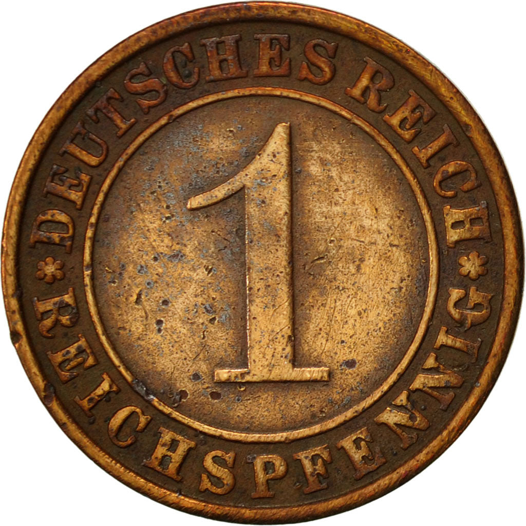 Coin, GERMANY, WEIMAR REPUBLIC, Reichspfennig, 1932, Berlin, EF(40-45), Bronze
