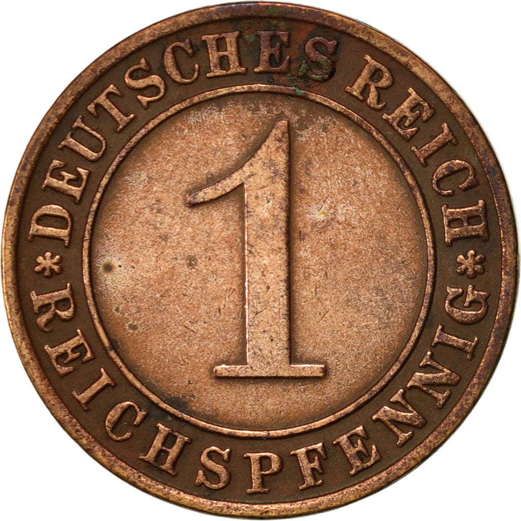 Coin, GERMANY, WEIMAR REPUBLIC, Reichspfennig, 1935, Munich, EF(40-45), Bronze