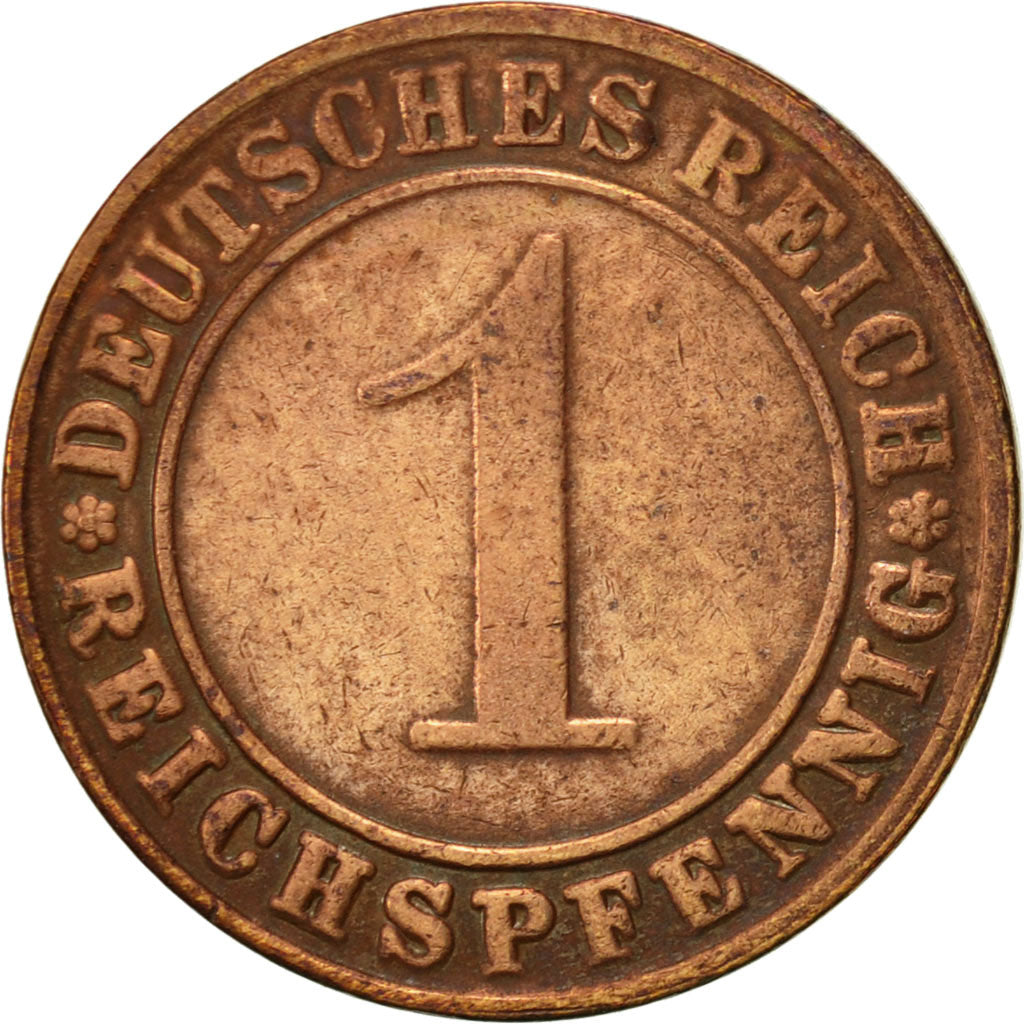 Coin, GERMANY, WEIMAR REPUBLIC, Reichspfennig, 1936, Karlsruhe, EF(40-45)