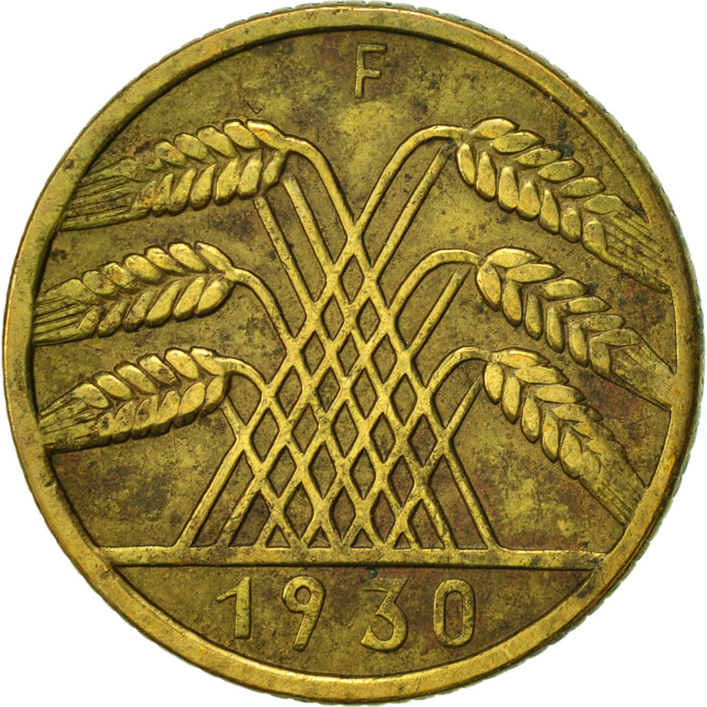 Coin, GERMANY, WEIMAR REPUBLIC, 10 Reichspfennig, 1930, Stuttgart, EF(40-45)
