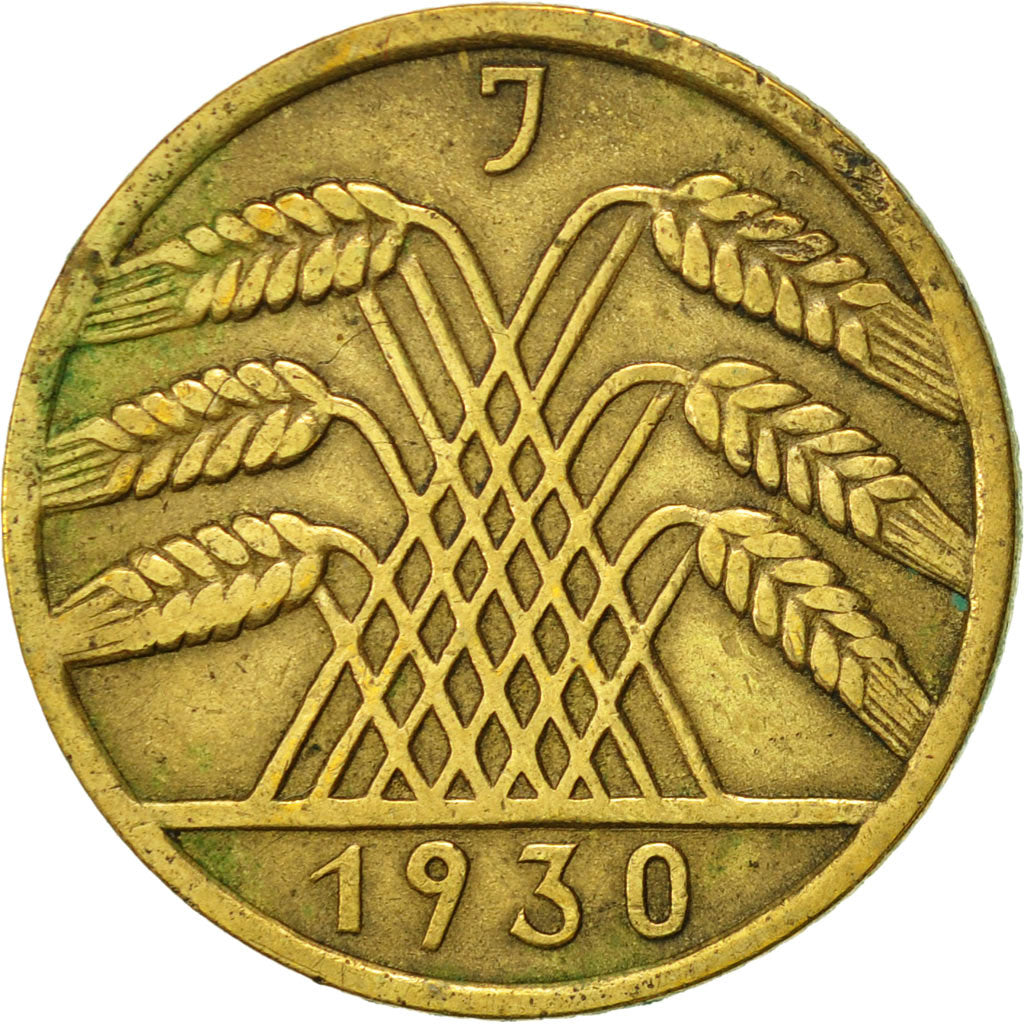 Coin, GERMANY, WEIMAR REPUBLIC, 10 Reichspfennig, 1930, Hambourg, EF(40-45)
