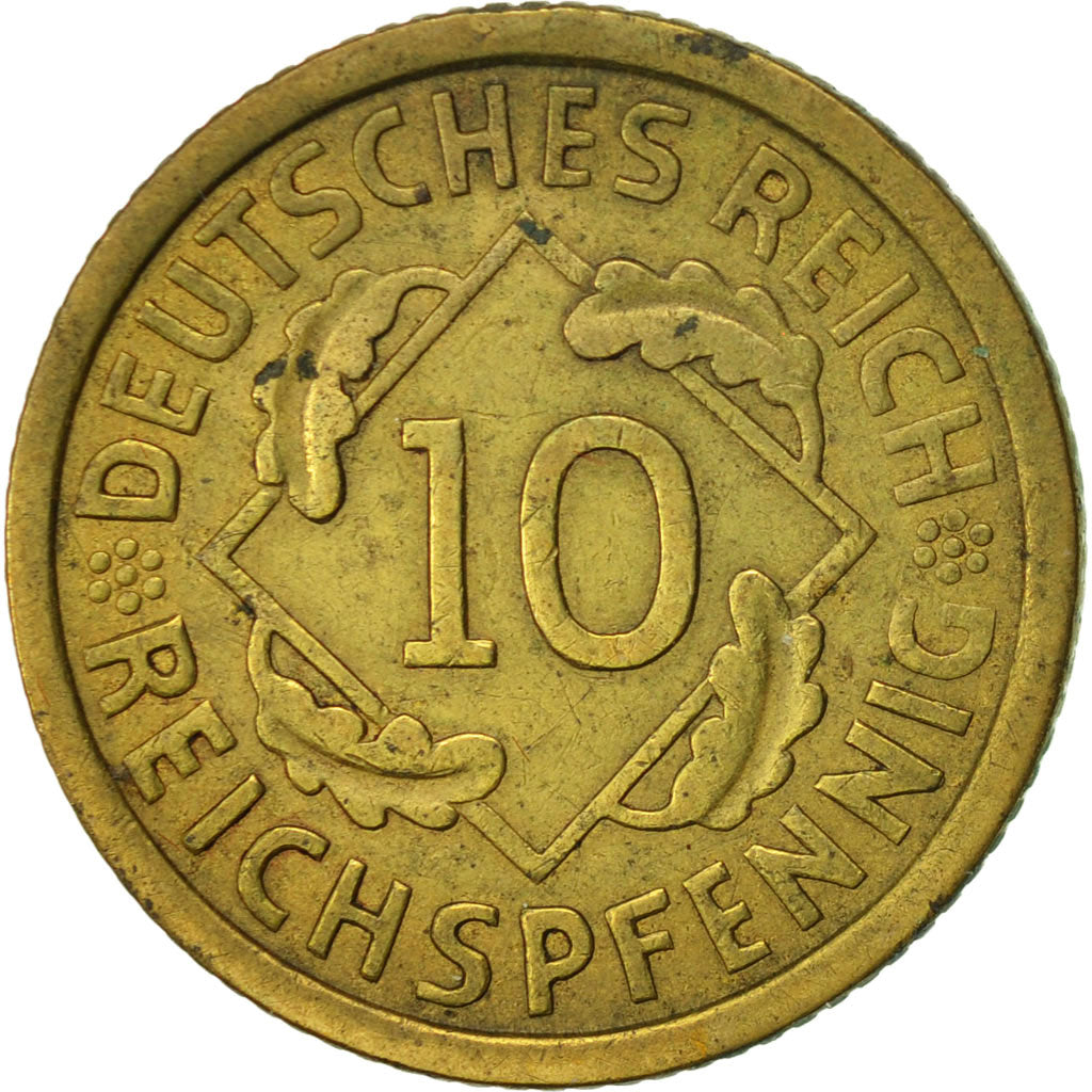 Monnaie, Allemagne, République de Weimar, 10 Reichspfennig, 1936, Berlin, TTB