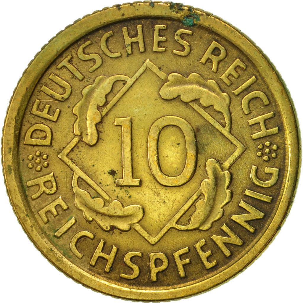 Coin, GERMANY, WEIMAR REPUBLIC, 10 Reichspfennig, 1936, Munich, EF(40-45)