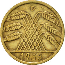 Coin, GERMANY, WEIMAR REPUBLIC, 10 Reichspfennig, 1935, Munich, EF(40-45)