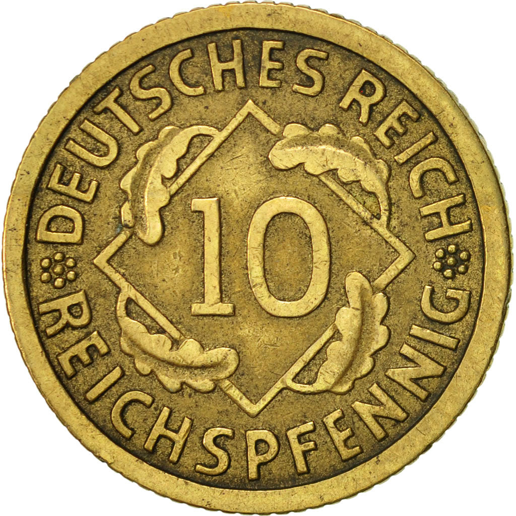 Coin, GERMANY, WEIMAR REPUBLIC, 10 Reichspfennig, 1935, Muldenhütten