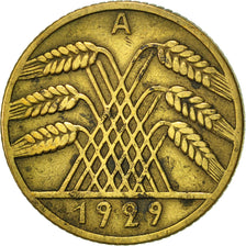 Coin, GERMANY, WEIMAR REPUBLIC, 10 Reichspfennig, 1929, Berlin, EF(40-45)