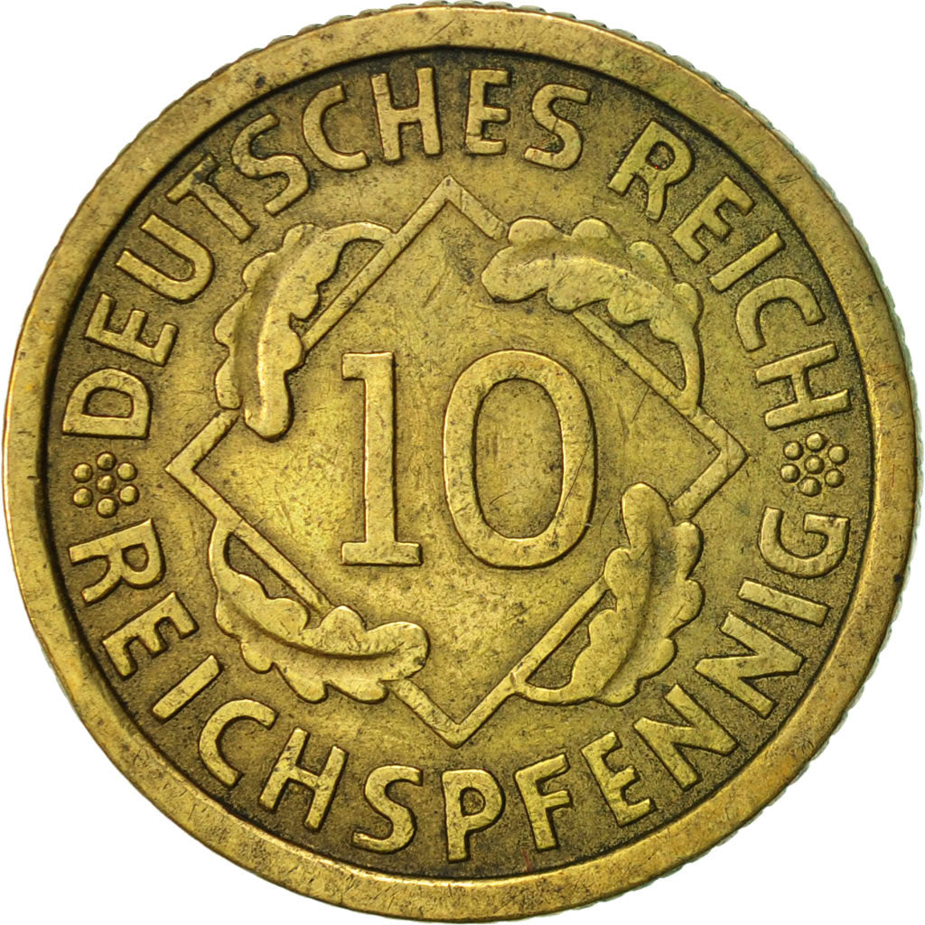 Coin, GERMANY, WEIMAR REPUBLIC, 10 Reichspfennig, 1929, Berlin, EF(40-45)