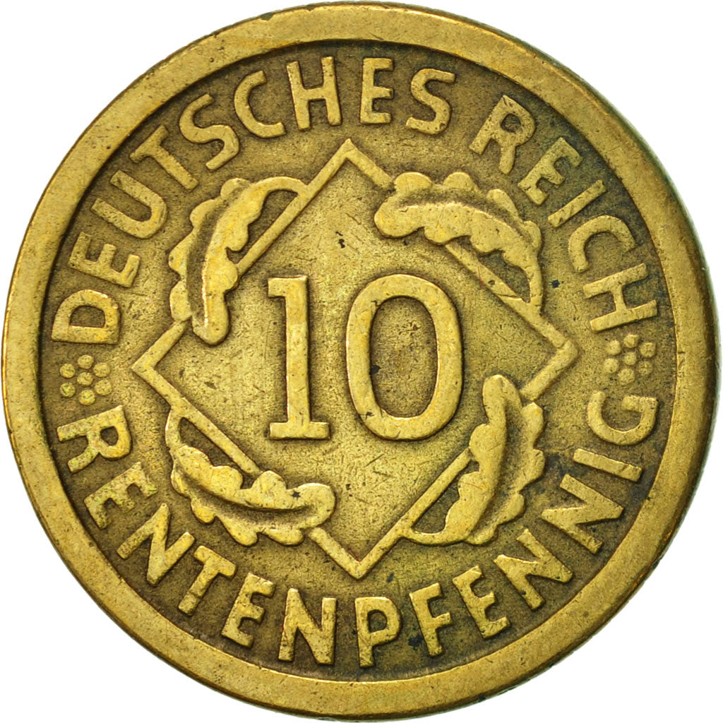 Monnaie, Allemagne, République de Weimar, 10 Rentenpfennig, 1924