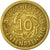 Coin, GERMANY, WEIMAR REPUBLIC, 10 Rentenpfennig, 1924, Stuttgart, EF(40-45)