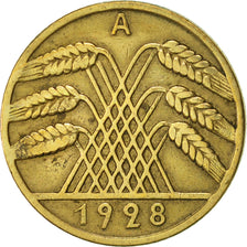 GERMANY, WEIMAR REPUBLIC, 10 Reichspfennig, 1928, Berlin, EF(40-45)