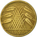 Coin, GERMANY, WEIMAR REPUBLIC, 10 Reichspfennig, 1925, Karlsruhe, EF(40-45)