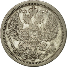 Russia, Nicholas II, 20 Kopeks, 1878, Saint-Petersburg, EF(40-45), Silver