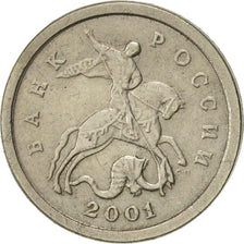 Moneda, Rusia, Kopek, 2001, Saint-Petersburg, MBC+, Cobre - níquel chapado en