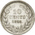 Munten, Nederland, Wilhelmina I, 10 Cents, 1896, ZF+, Zilver, KM:116