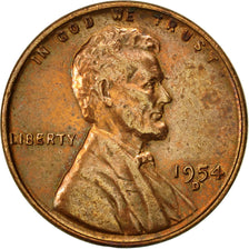 Coin, United States, Lincoln Cent, Cent, 1954, U.S. Mint, Denver, EF(40-45)