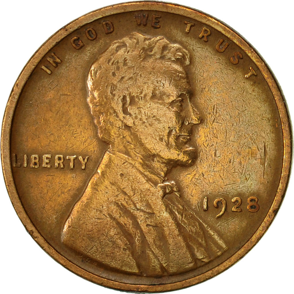 United States, Lincoln Cent, Cent, 1928, U.S. Mint, Philadelphia, EF(40-45)