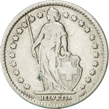 Switzerland, Franc, 1916, Bern, VF(30-35), Silver, KM:24