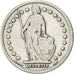 Switzerland, Franc, 1908, Bern, VF(30-35), Silver, KM:24