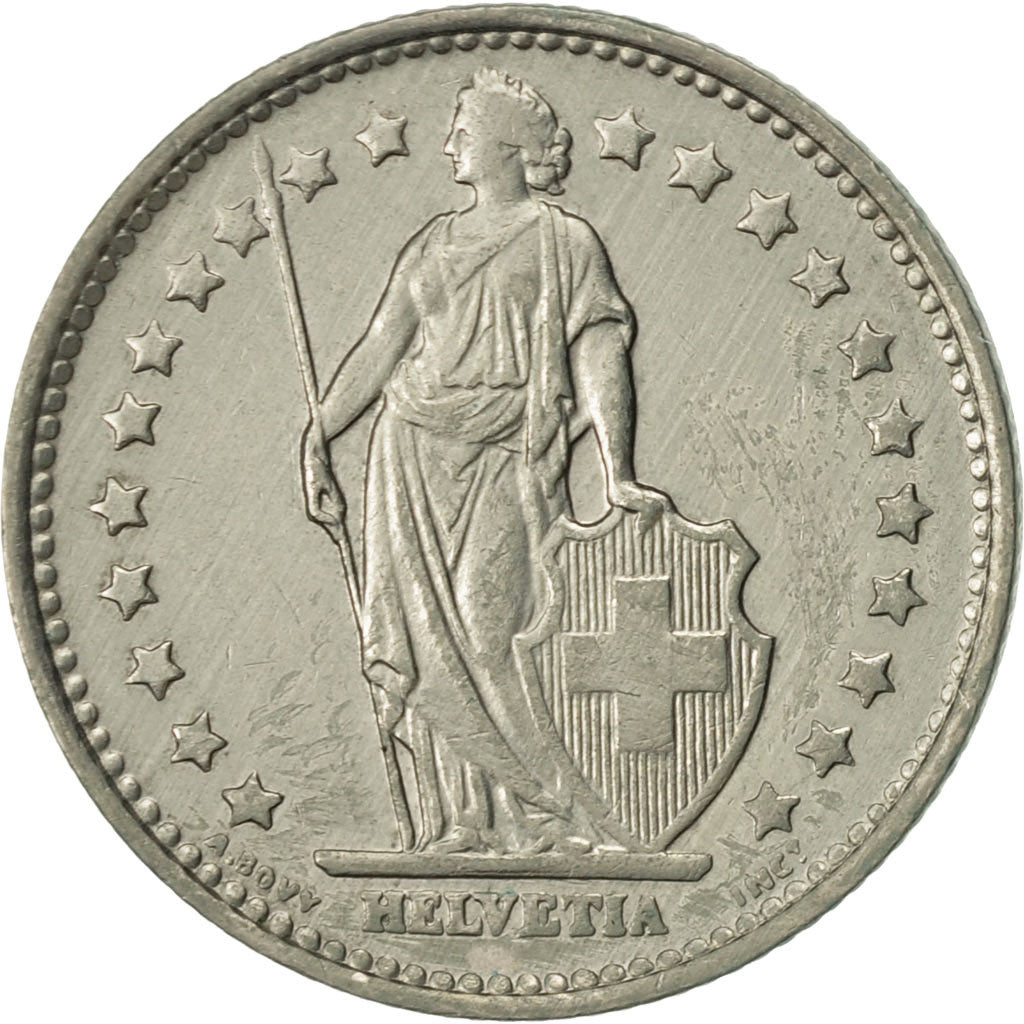 Coin, Switzerland, Franc, 1969, Bern, AU(50-53), Copper-nickel, KM:24a.1