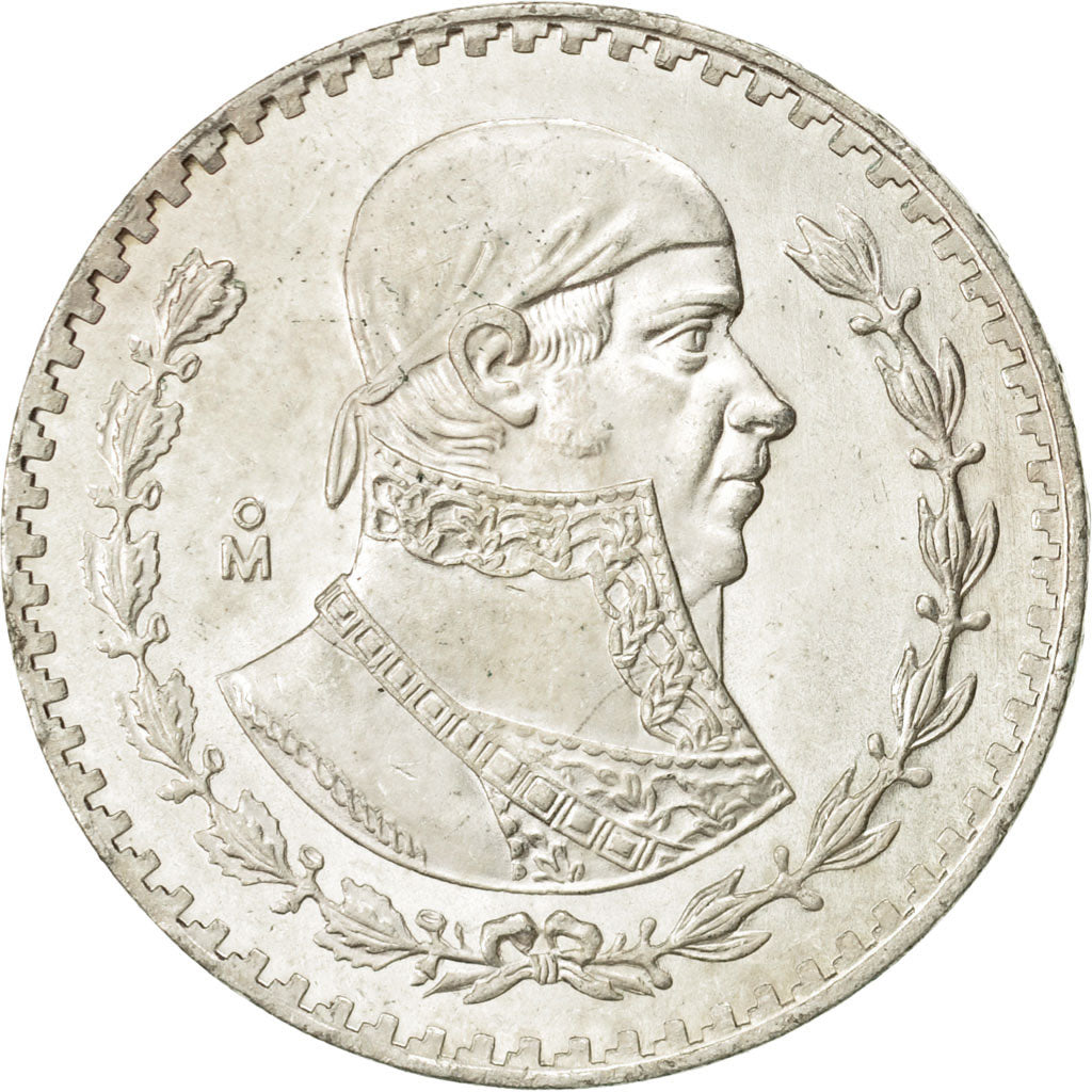 Coin, Mexico, Peso, 1963, Mexico City, AU(55-58), Silver, KM:459