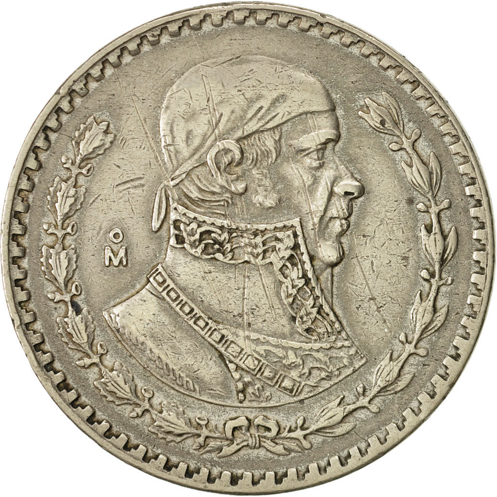Coin, Mexico, Peso, 1957, Mexico City, EF(40-45), Silver, KM:459