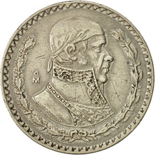 Munten, Mexico, Peso, 1957, Mexico City, ZF, Zilver, KM:459