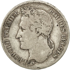 Monnaie, Belgique, Leopold I, 2 Francs, 2 Frank, 1840, Bruxelles, TB+, Argent