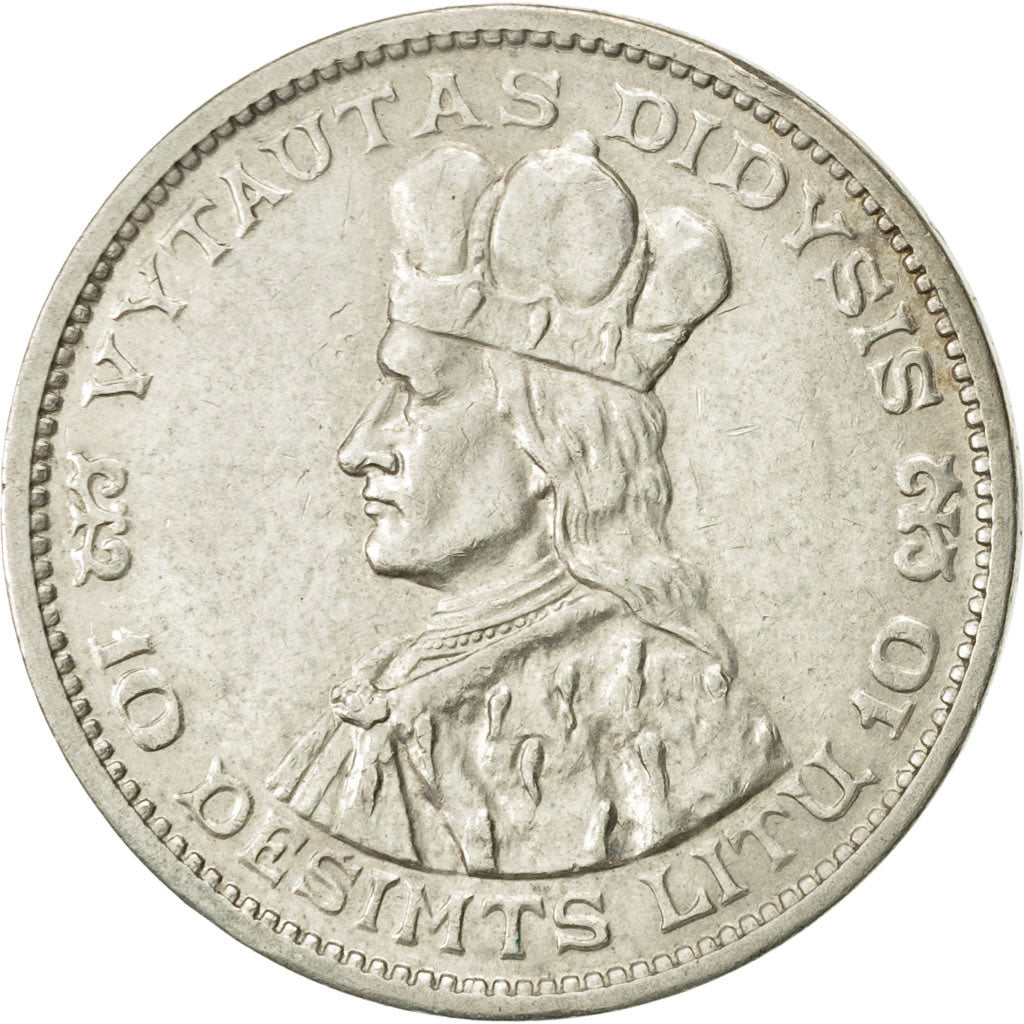 Lituania, 10 Litu, 1936, MBC, Plata, KM:83