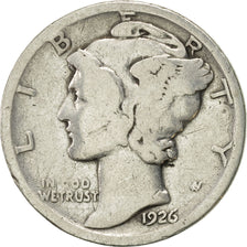 Coin, United States, Mercury Dime, Dime, 1926, U.S. Mint, Philadelphia
