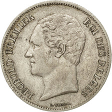 Coin, Belgium, Leopold I, 2-1/2 Francs, 1848, Brussels, AU(50-53), Silver, KM:11