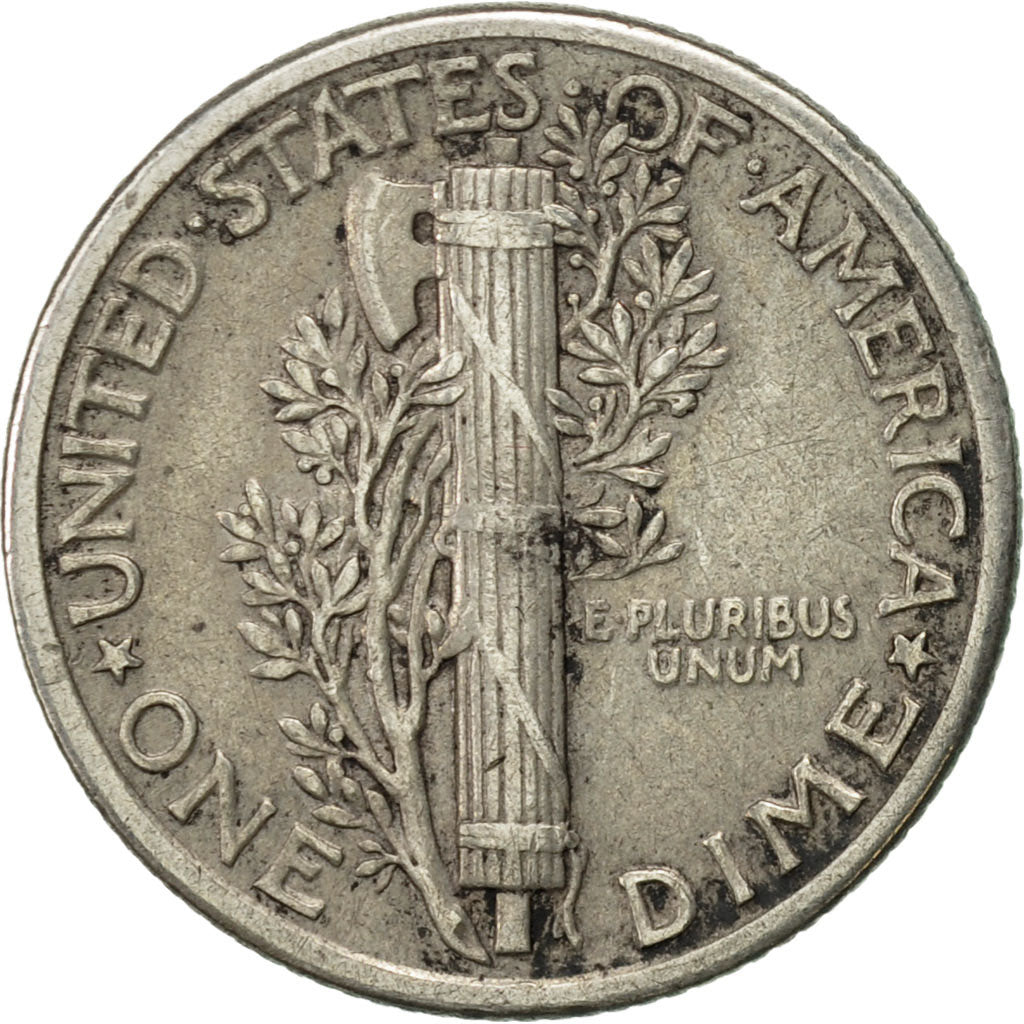 Coin, United States, Mercury Dime, Dime, 1936, U.S. Mint, Philadelphia