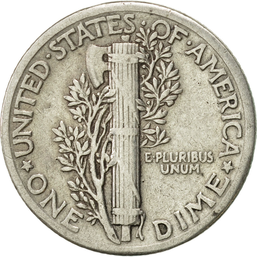 United States, Mercury Dime, Dime, 1935, U.S. Mint, Philadelphia, EF(40-45)