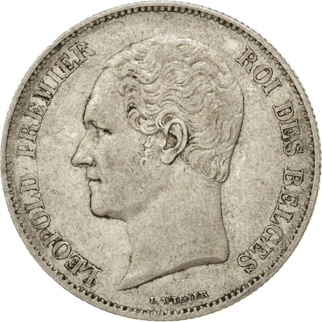 Coin, Belgium, Leopold I, 2-1/2 Francs, 1848, Brussels, EF(40-45), Silver, KM:11