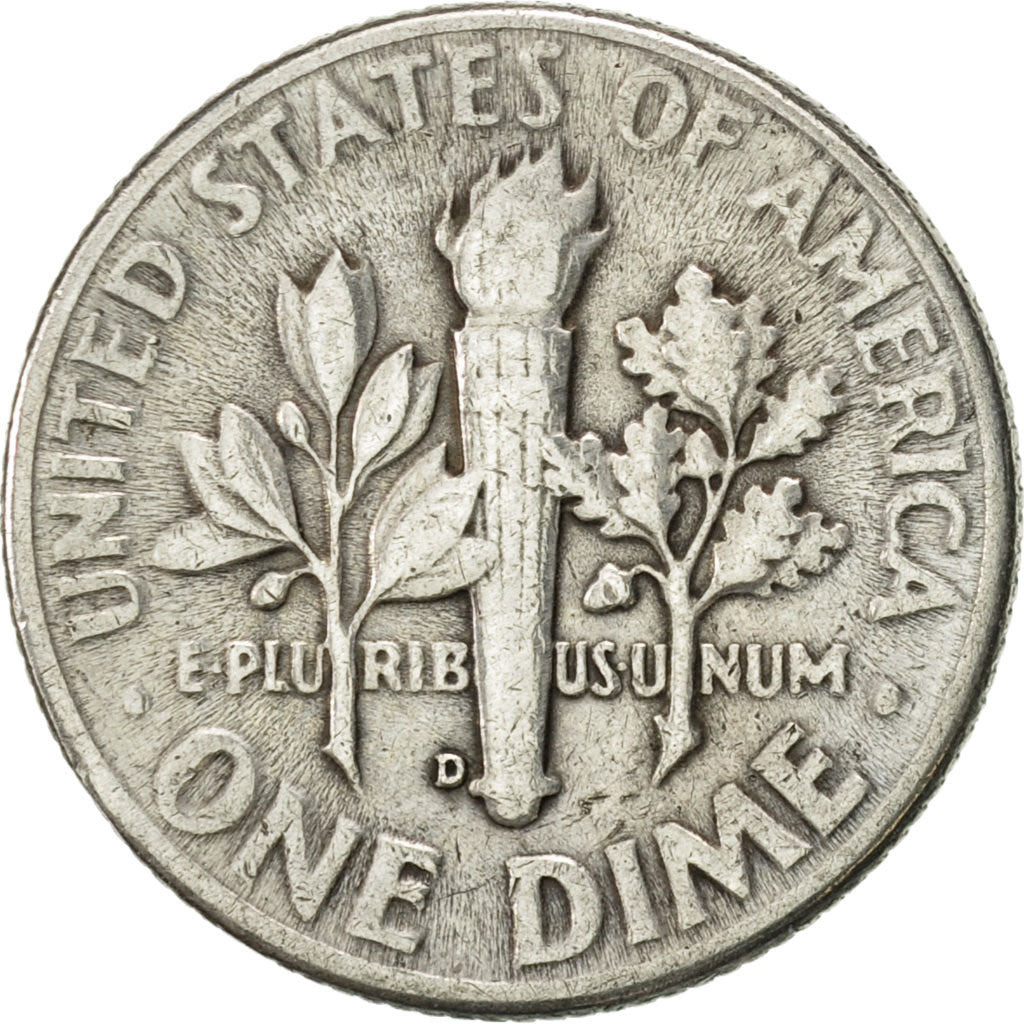 United States, Roosevelt Dime, Dime, 1949, U.S. Mint, Denver, EF(40-45), Silver
