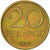 Münze, GERMAN-DEMOCRATIC REPUBLIC, 20 Pfennig, 1971, Berlin, SS, Messing, KM:11