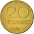 Moneta, NIEMCY - NRD, 20 Pfennig, 1983, Berlin, AU(50-53), Mosiądz, KM:11