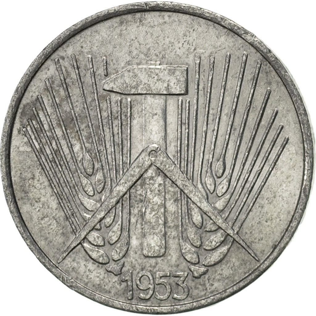 Coin, GERMAN-DEMOCRATIC REPUBLIC, Pfennig, 1953, Berlin, AU(55-58), Aluminum