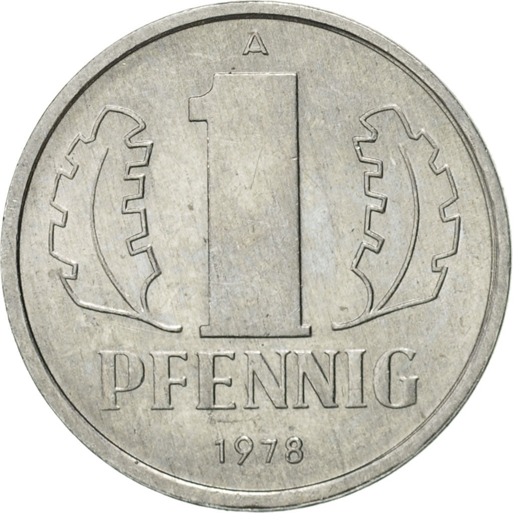 Coin, GERMAN-DEMOCRATIC REPUBLIC, Pfennig, 1978, Berlin, AU(55-58), Aluminum
