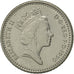 Moneta, Wielka Brytania, Elizabeth II, 5 Pence, 1990, AU(55-58), Miedź-Nikiel