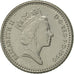 Coin, Great Britain, Elizabeth II, 5 Pence, 1990, AU(55-58), Copper-nickel
