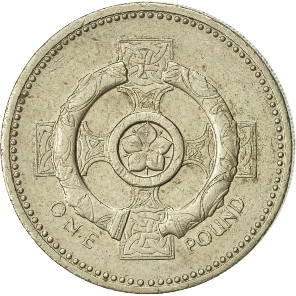 Coin, Great Britain, Elizabeth II, Pound, 1996, EF(40-45), Nickel-brass, KM:972