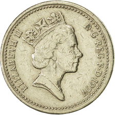 Coin, Great Britain, Elizabeth II, Pound, 1997, EF(40-45), Nickel-brass, KM:975